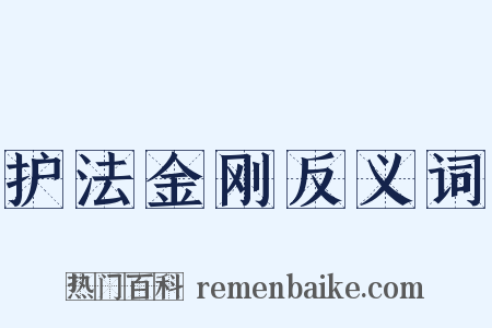 护法金刚反义词是什么意思的图片